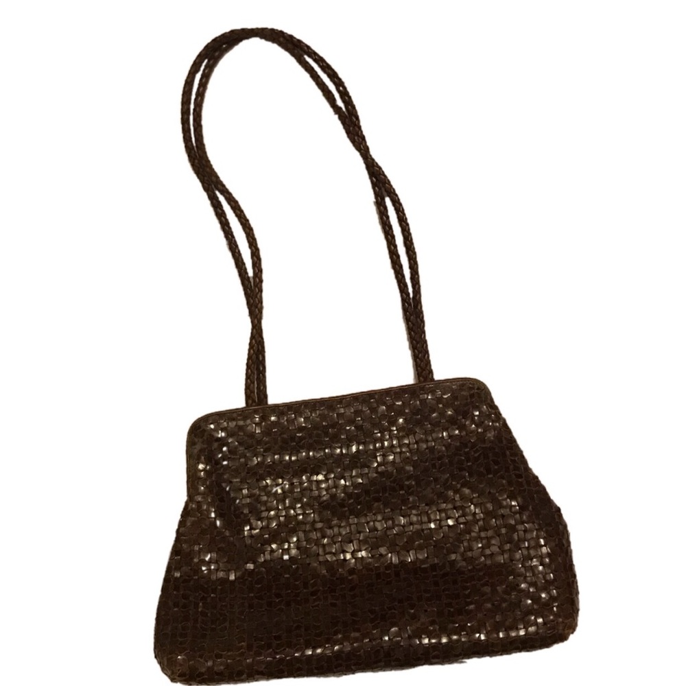 Cem Brand Brown Woven Shoulder Bag